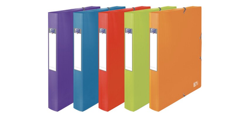 Boite Oxford school life 24x32 Dos40 polypro assorti