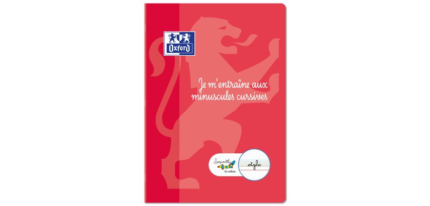 Cahier Entrainement Ecriture Cursive Oxford Serpodile Agrafe 210X297 32P Gs-Cp Bleu