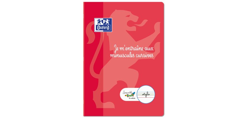 Cahier Entrainement Ecriture Cursive Oxford Serpodile Agrafe 210X297 32P Gs-Cp Bleu