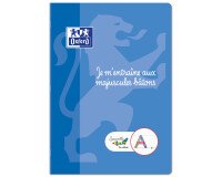 Cahier entrainement majuscule baton Oxford serpodile agrafe 210x297