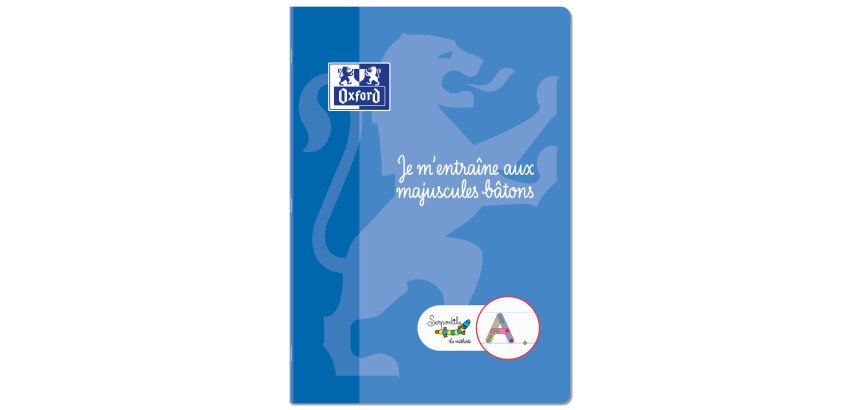 Cahier Entrainement Majuscule Baton Oxford Serpodile Agrafe 210X297
