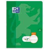 Cahier Oxford serpodile agrafe 170x220 48p ligne 2mm niveau4 turquoise
