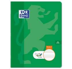 Cahier Oxford Serpodile Agrafe 170X220 48P Ligne 2Mm Niveau4 Turquoise