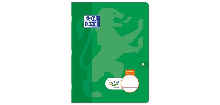 Cahier Oxford Serpodile Agrafe 170X220 48P Ligne 2Mm Niveau4 Turquoise