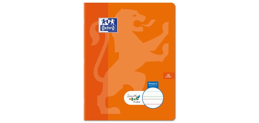 Cahier Oxford Serpodile Agrafe 170X220 48P Ligne 5Mm Niveau2 Vert