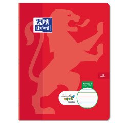 Cahier Oxford Serpodile Agrafe 170X220 48P Ligne 3Mm Niveau3 Bleu Ciel