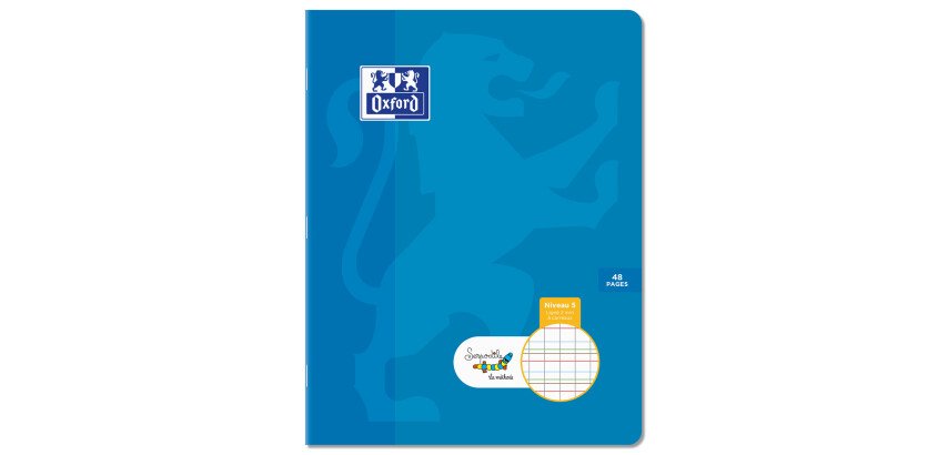 Cahier Oxford Serpodile Agrafe 170X220 48P Seyes Ligne 2Mm Niveau5 Marron