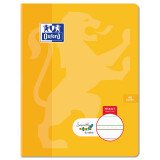 Cahier Oxford serpodile agrafe 170x220 48p ligne 7mm niveau1 orange