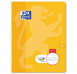 Cahier Oxford Serpodile Agrafe 170X220 48P Ligne 7Mm Niveau1 Orange