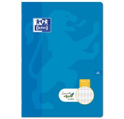 Cahier Oxford serpodile agrafe 210x297 48p seyes ligne 2mm niveau5 marron