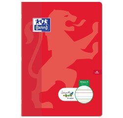 Cahier Oxford Serpodile Agrafe 210X297 48P Ligne 3Mm Niveau3 Bleu Ciel