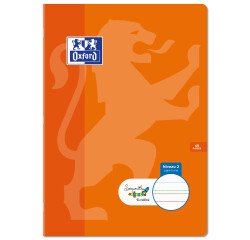 Cahier Oxford Serpodile Agrafe 210X297 48P Ligne 5Mm Niveau2 Vert
