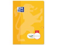 Cahier Oxford serpodile agrafe 210x297 48p ligne 7mm niveau1 orange