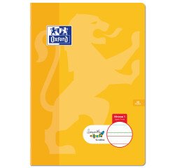 Cahier Oxford Serpodile Agrafe 210X297 48P Ligne 7Mm Niveau1 Orange