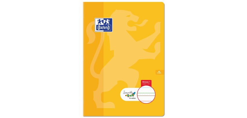 Cahier Oxford Serpodile Agrafe 210X297 48P Ligne 7Mm Niveau1 Orange