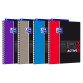 Cahier Oxford etudiants activebook a4+ grands carreaux seyès 160 pages reliure spirale couverture polypro coloris assortis