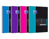 Cuaderno espiral Oxford Estudiantes Nomadbook A4+ 24 x 32 cm cuadros grandes 160 páginas