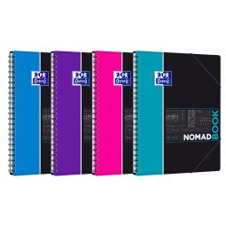 Cahier spirale Oxford Etudiants Nomadbook A4+ 24 x 32 cm grands carreaux 160 pages