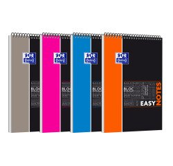 Bloc de oficina espiral Oxford Estudiantes Easynotes 21 x 32,4 cm 5 x 5 mm 160 páginas