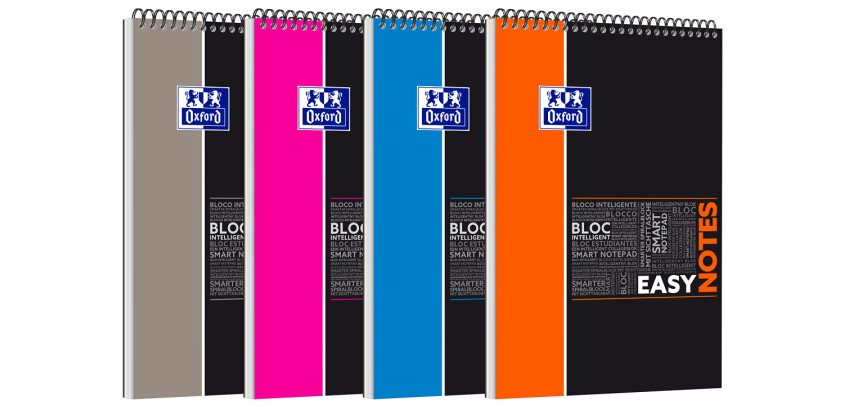 Bloc de oficina espiral Oxford Estudiantes Easynotes 21 x 32,4 cm 5 x 5 mm 160 páginas