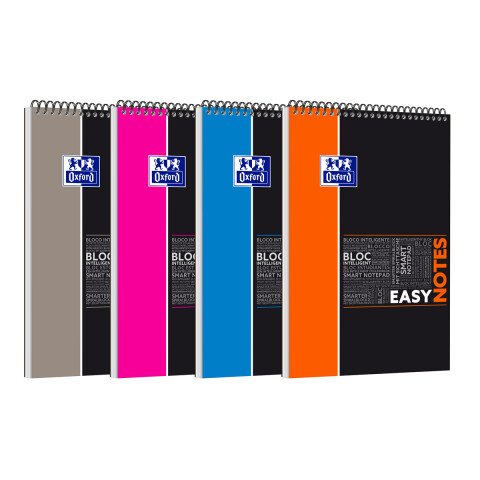 Bloc de oficina espiral Oxford Estudiantes Easynotes 21 x 32,4 cm 5 x 5 mm 160 páginas