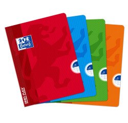 Cahier Oxford OpenFlex 17x22cm grands carreaux Seyès 48 pages agrafées couverture polypro coloris assortis