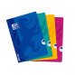 Cahier Oxford openflex a4 grands carreaux seyès 48 pages agrafées couverture polypro coloris assortis