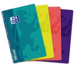Carnet Oxford openflex 9x14cm petits carreaux 5mm 96 pages agrafées couverture polypro coloris assortis