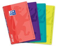 Répertoire Oxford openflex 9x14cm petits carreaux 5mm 96 pages agrafées couverture polypro coloris assortis