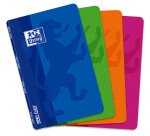 Carnet Oxford openflex 11x17cm petits carreaux 5mm 96 pages agrafées couverture polypro coloris assortis
