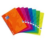Cahier Oxford OpenFlex A4 petits carreaux 5mm margés 96 pages agrafées couverture polypro coloris assortis