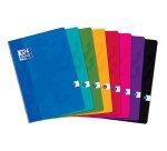 Cahier Oxford Color Life A4 grands carreaux Seyès 140 pages agrafées couverture carte coloris assortis