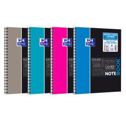 Cahier spirale Oxford Etudiants Notebook A4+ 24 x 32 cm petits carreaux 160 pages