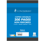 Copies doubles Conquerant 7 non perforees 170x220 film 200p 70g seyes