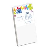 Lot de 20 enveloppes Oxford 110x220  beige auto adhesive blanc