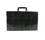 Trieur valisette extensible 16 positions en carton compact pellicule noir