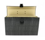 Trieur valisette extensible 16 positions en carton compact pellicule noir