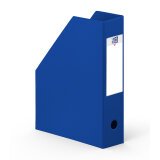 Porte-revues Oxford a4 dos 7cm couverture carte rigide recouverte de pvc bleu