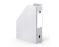 Porte-revues Oxford a4 dos 7cm couverture carte rigide recouverte de pvc blanc