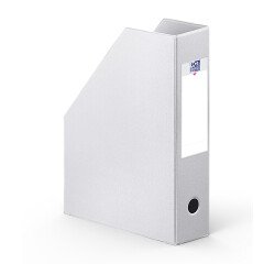 Porte-revues Oxford a4 dos 7cm couverture carte rigide recouverte de pvc blanc