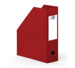 Porte-revues Oxford a4 dos 10cm couverture carte rigide recouverte de pvc rouge