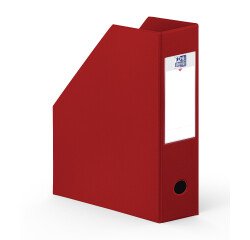 Porte-revues Oxford a4 dos 10cm couverture carte rigide recouverte de pvc rouge