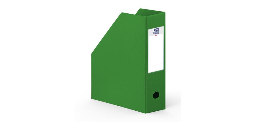 Porte-revues Oxford a4 dos 10cm couverture carte rigide recouverte de pvc vert foncé