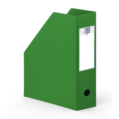 Porte-revues Oxford a4 dos 10cm couverture carte rigide recouverte de pvc vert foncé