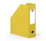 Porte-revues Oxford a4 dos 10cm couverture carte rigide recouverte de pvc jaune