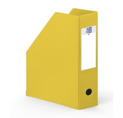 Porte-revues Oxford a4 dos 10cm couverture carte rigide recouverte de pvc jaune