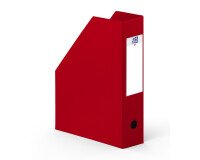 Porte-revues Oxford a4 dos 7cm couverture carte rigide recouverte de pvc rouge
