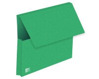 Lot 25 pochettes à rabat Oxford top file + a4 couverture carte vert