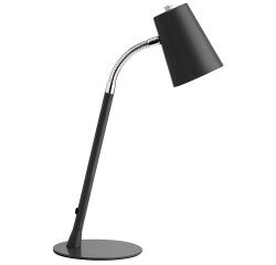 Lampe de bureau led Unilux flexio2 prise europe noir