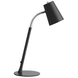 Lampe de bureau led Unilux flexio2 prise europe noir